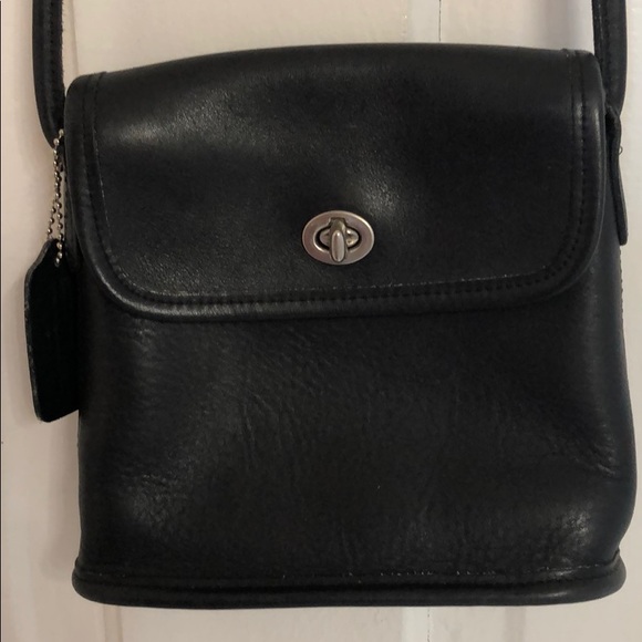 Coach Handbags - Coach black leather crossbody. Number H8P-9049
